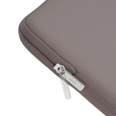 UNIQ Cyprus Ridge Edition Water-Resistant Neoprene Laptop Sleeve For MacBook Neo 13" | Air 13" - Pewter Grey